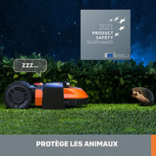 WORX Landroid L WR155E Robotic Lawnmower for Large Gardens/Self-Propelled Lawnmower for Clean Lawn Cutting in No Time at All, Orange, 2000 m2