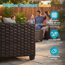 FansaFurn 4 Piece All Weather Wicker Patio Furniture Set for Porch Patio