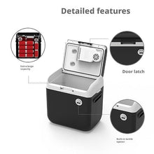 AWMGPDDBTO Mini Fridge Portable Car Cooler 25L/30L Black