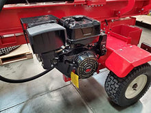 60 Ton, 15HP Hydraulic Gasoline Powered Log Wood Splitter Cutter Machine, with Electric Start and Battery, 18GPM 2 Stage Pump and Straight Wedge
