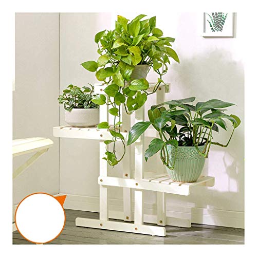 ZOCWJK Plant standHome Decoration Flower Stand, Balcony Solid Wood Flower Stand Multilayer Indoor Solid Wood Flower Shelf Living Room Floor Flower Pot Rack Shelf Display Stand,