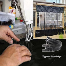 Outdoor Curtains with Zipper Door,PVC Waterproof Clear Tarp Curtains,Black Transparent Tarpaulin Side Panels for Pergola Gazebo Patio,Rain Curtains Tarpaulin with Grommets,W×H-3.6×2.1m(11.8 * 6.9ft)