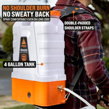 PetraTools HD4000 Battery Powered Backpack Sprayer, 8 Hr Runtime, 9 Nozzles