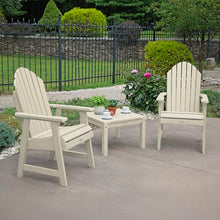 Highwood AD-KITCHDA2-WAE The Adirondack Collection Hamilton Deck Set with Side Table, Whitewash