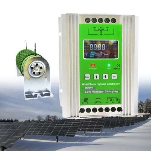 pealiritansemen 1000 W Wind Solar Hybrid Charge Controller, Wind Solar Boost Charge Technology, Automatic Control of Charging and Discharging, for Factories, Power Plants, Landscape Islands,12V