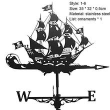 Weather Vane Steel Weather Vane Scene Weathervane Professional Measuring Tools Patio Yard Wind Direction (Color : 1) (1)