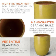 Emissary - Large Planter, Yellow 27.5x27.5x33.5 H