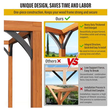 LQSYBHD Heavy Duty Arc 45 Degree Angle Bracket Wood Pergola Bracket Kit Pergola Accessories for Gazebos Decks Porches Wood Post and Beam Angle Support Brackets(Size:4pcs)