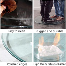 Clear Round Glass Top, Glass Dining Table, Round Flat Glass, Pencil Polished Edge Tabletop, Thick Tempered Glass Round Table Top, Transparent Round, Tempered Radius Corners Glass Table Top ( Size : 96