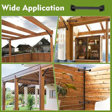 LQSYBHD 12Pcs 45 Degree Angle Support Bracket,Pergola Accessory,Heavy Duty Connector Brace Bracket Kit,Connectors for Pergolas,Gazebos,Treehouses,Log Cabins,and Decks