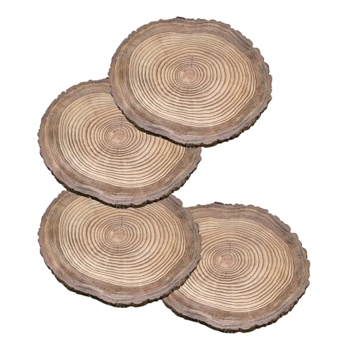SGeneE 2pcs 4pcs Wood Shaped 3D Stepping Path Stones, Indoor Outdoor Decorative Garden Stepping Stone Wood Grain, Patio Lawn Flower Bed Sculpture Yard Art