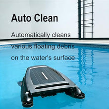 Ostreemaner Wireless Pool Cleaner, Solar Pool Cleaner,Obstacle Avoidance Cleaner for Residential and Above-Ground Pools, Enjoy Wireless and Convenient Cleaning Silver