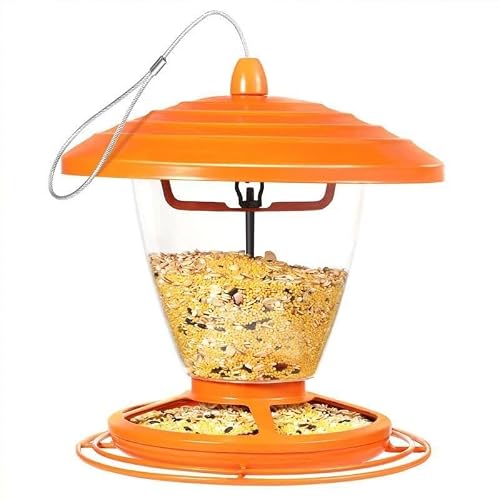 Feiyx Bird Feeder, Roof Hangin, Clear Window Bird Feeder, Bird Feeders for Outside, for Nature Lover, Wild Bird Watcher, Kids