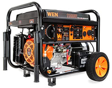 WEN DF1100X 11000-Watt Electric Start Portable Generator with Wheel Kit and CO Shutdown Sensor, Black