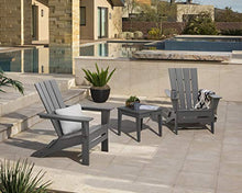 POLYWOOD Quattro 3-Piece Adirondack Chair Set with Side Table