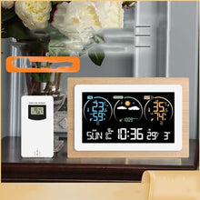 Color Screen Weather Clock Indoor Outdoor Temperature Humidity Meter Forecast Multi-Function