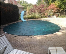 KGBNYSS Swimming Pool Cover 10m Large Winter Inground Pool Safety Cover, Green Mesh Swimming Pool Covers for Patio, Lawn & Garden(32.5ft/9.9m)