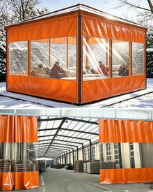 Industrial Garage Screens, Grommets & Cord, Waterproof Outdoor
