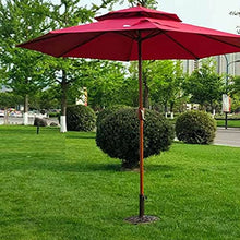 SDdPulse Round Outdoor Umbrella Base,9kg Heavy Duty Thick Resin Base,Suitable for 2.4-3.2m Parasols,Adjustable Aperture 3.8-4.2cm (Black)