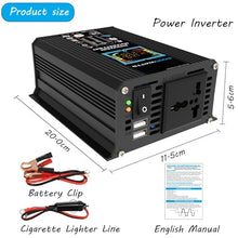 ZXDZTZ 6000W Complete Solar Inverter Kit with 100W Solar Panel and 50A Controller Home Grid System Portable Outdoor Power Storage Kit for Home and Outdoor Power System(Black,12v-110v)