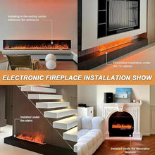 3D Water Vapor Atomizing Electric Fireplace - Multiple Flame Colors, 5-Speed Adjustment, One-Button Water Filling & Drainage, Low Noise 80cm Flame Color