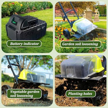 Electric Rotary Tiller, Garden Rotary Tiller, Powerful Brushless Motor, Garden Rotary Tiller with Double Safety Switch, Suitable for Lawn, Orchard