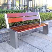 YXIANG56Q Buffet Sideboards Park Outdoor Double Chair, Wooden Backrest Bench, Steel Garden Patio Lounge Seat for Dining Room(Large)
