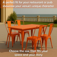 47" x 29" Metal Bistro Table Set – 5 Piece Indoor Outdoor Cafe Seating for Patio or Restaurant