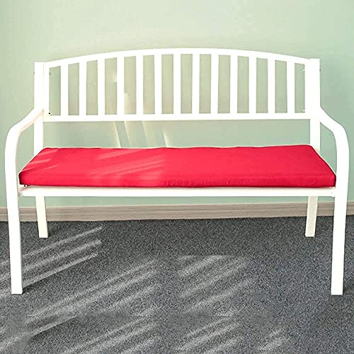 Rsmmpqa Park Terrace Bench Outdoor Bench, Weatherproof Cast Iron Garden Bench with Cushion, 2-3 Seat Bench with Backrest and Armrests (Color : E) (C)