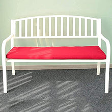 Rsmmpqa Park Terrace Bench Outdoor Bench, Weatherproof Cast Iron Garden Bench with Cushion, 2-3 Seat Bench with Backrest and Armrests (Color : E) (C)