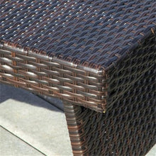 Noble House Kauai 6 Piece Outdoor Wicker Chaise Lounge Set Brown