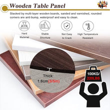 LZMZMQ Circle Foldable Dining Table Top for Apartment, Home Banquet Barbecue Table Toppers Extension Board with Connector & Hinges, Temporary Outdoor Patio Tables, Custom Size(Grey,Dia 170 cm/67 in)