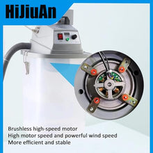 HiJiuAn 30L Automatic Fabric Thread Trimming Machine, 450W Smart Single-Head Brushless Thread Trimmer, Speed 28000/min, with Storage Bucket, Real-time Temp/Speed Display, for Garment Factory