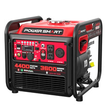 PowerSmart 4400-Watt Dual Fuel Portable Inverter Generator, PowerSmart Gas Powered, CO-Sensor, Lightweight & Quiet for Home Use and Emergency Backup, Camping, EPA Compliant, Black