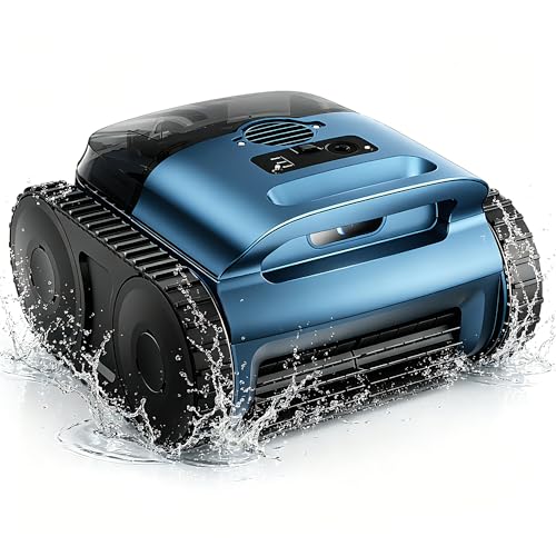 [2026 Release] Automatic Robotic Pool Vacuum for Inground & Above Ground Pools, Wall Climbing Pool Vacuum Cleaner, Cleans Floor, Walls, Waterline, Drain up to 2150 Sq. Ft., 190 Min