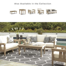 Signature Design by Ashley Wood Outdoor Coffee Table, Grayish Brown