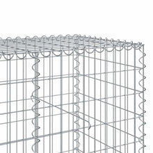 ZXQVLMRS Gabion Basket Galvanized Iron Retaining Wall Planter for Garden Landscaping, Heavy Duty Large Outdoor Wire Cage for Stone Filling, 33.5 x 39.4 x 39.4 Inch