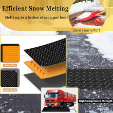 AMHUKIP Snow Melting Mats for Outdoor Stairs and Driveways - Anti-Slip Winter Snow Removal Solution (3 Pcs, 25.4x120cm/10x48in)(40x120cmx2Pcs)