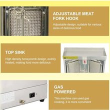 Countertop Rotisserie Grill Kebab Vertical Rotisserie Propane Turkish Chicken Doner Kebab Broiler, for Home Restaurant Kitchen,Pan(Pan)