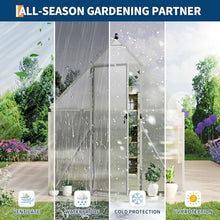 6'X9' Aluminum-Framed Polycarbonate Greenhouse, Heavy Duty Polycarbonate Greenhouse with Quick Setup Structure and Roof Vent, Large Enhanced Aluminum Greenhouses Kit for Outdoors