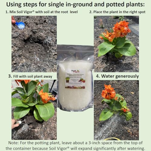 Soil Vigor Potassium Polymer Soil Moisture Retainer 45 Pounds White