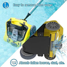 KANGJIEM Lightweight Cordless Robotic Pool Cleaner, Automatic Vacuum Cleaner with 300 Min Runtime & Fast Charging, Ideal for Above/In-Ground Flat Pools, for Effortless Pool Cleaning