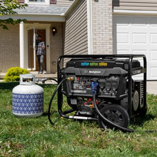 Westinghouse 12500 Peak Watt EFI Tri-Fuel Home Backup Portable Generator, Remote Electric Start, Transfer Switch Ready, Gas, Propane, and Natural Gas Powered, CARB Compliant