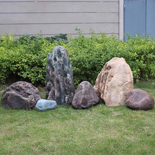 Garden Stones Decorative,Simulated Landscape Rocks,Large Outdoor Hollow Fiberglass Waterproof Cover For Garden Well Cover Decoration,Lightweight Fake Rock Cover,Landscape Rocks Cover(40x35x110cm/15.7x