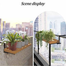 Dalumian Railing Hanging Planter Holders, Adjustable Planter Box Brackets, Balcony Flower Pot Stand Rack, Hanging Planter for Outdoor Garden Window Porch Patio(120cm)
