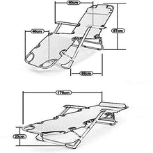 IIPOSAQQ Sun Lounger Garden Chairs Zero Reclining Beach Sun Lounger Heavy Duty Outdoor Deck Folding Chair for Zero for Heavy People Portable Beach Camping Chair