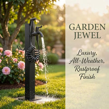 Outdoor Garden Water Column, Freestanding Stainless Steel Water Column with Faucet & Spray Gun, Freeze Proof Vertical Water Hydrant, for Irrigation, Pet Showering, Car Washing