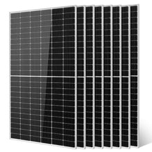 SUNGOLDPOWER 8PCS 550W Solar Panel,UL61730,18BB Monocrystalline Grade A Cell,Rigid,High Efficiency,IP68，Charging 12V/24V/48V Battery on Rooftop,Yard,Marine,on/Off Grid System CEC Listed (Total 4400W)