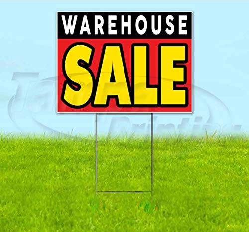 TampaPrinting Warehouse Sale Yard Sign 18" X 24" with Metal Step Stake