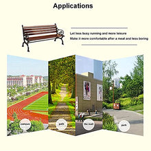 ERoomQ Outdoor Garden Bench,Patio Bench Park Bench Outdoor Conversation Couch, Durable Outdoor Park Chair, Garden Bench Square Bench (1.2m Bench)